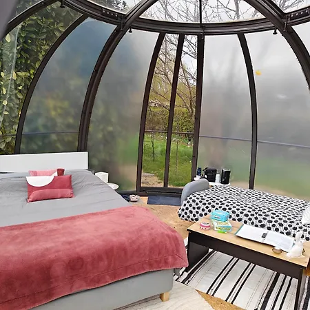 Sphair Aux Merveilles - Dome Romantique Avec Vue Panoramique Sur La Nature
