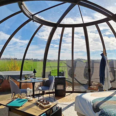 Sphair Aux Merveilles - Dome Romantique Avec Vue Panoramique Sur La Nature *