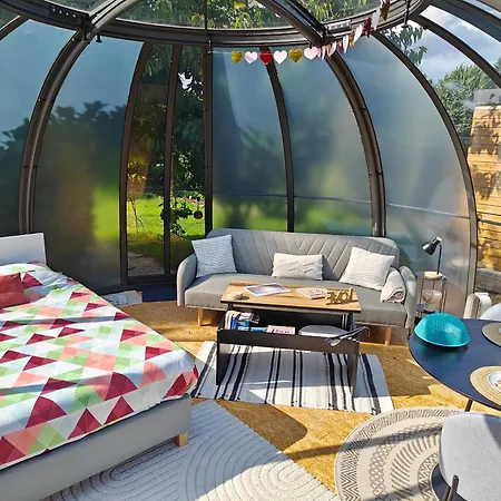 Sphair Aux Merveilles - Dome Romantique Avec Vue Panoramique Sur La Nature Luxury tent Faimes