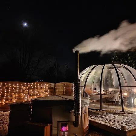 Sphair Aux Merveilles - Dome Romantique Avec Vue Panoramique Sur La Nature Luksustelt Faimes